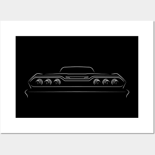 1963 Chevrolet Impala Coupe Posters and Art Prints for Sale 